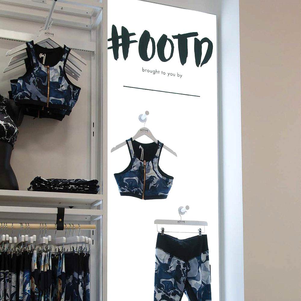 magnetic product display retail lightbox