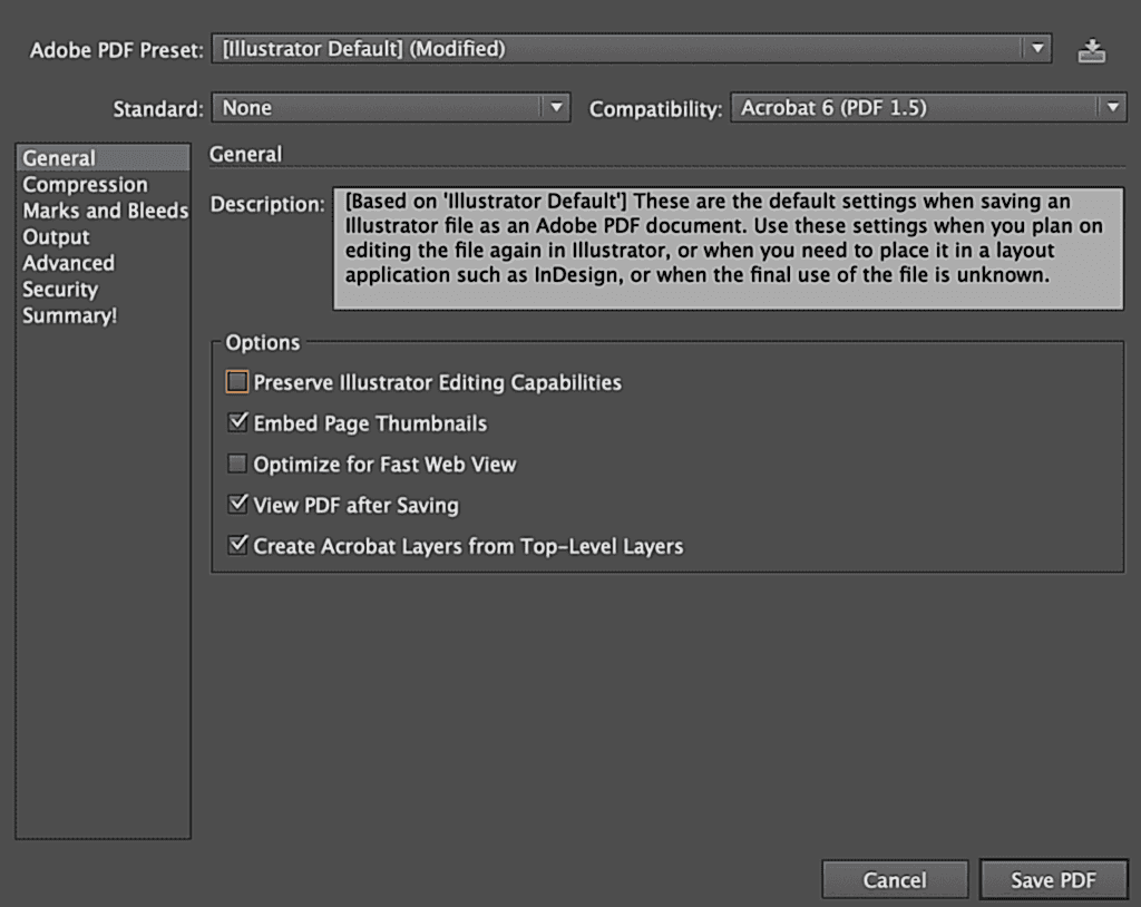 Exporting for Print (reducing file size)